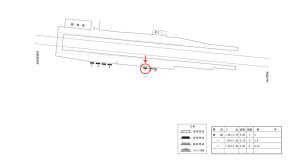 近鉄／箸尾駅／／№5駅看板・駅広告、位置図