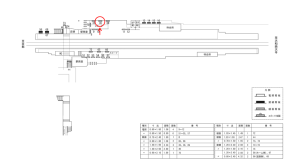 近鉄／小倉駅／／№36駅看板・駅広告、位置図