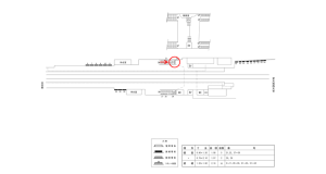 近鉄／富野荘駅／／№25駅看板・駅広告、位置図