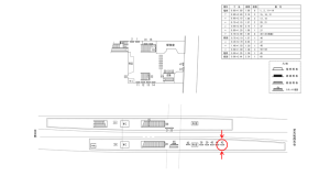 近鉄／高の原駅／／№42駅看板・駅広告、位置図