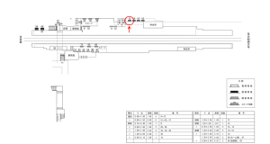 近鉄／小倉駅／／№13駅看板・駅広告、位置図