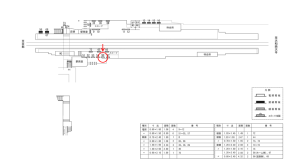 近鉄／小倉駅／／№55駅看板・駅広告、位置図