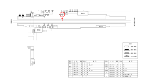 近鉄／小倉駅／／№12駅看板・駅広告、位置図