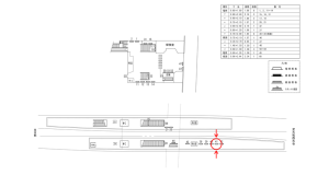 近鉄／高の原駅／／№41駅看板・駅広告、位置図