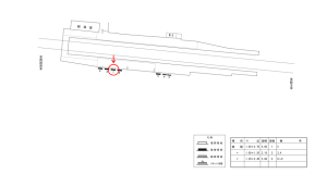 近鉄／箸尾駅／／№7駅看板・駅広告、位置図