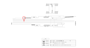 近鉄／富野荘駅／／№6駅看板・駅広告、位置図