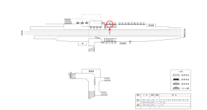 近鉄／喜志駅／／№10駅看板・駅広告、位置図