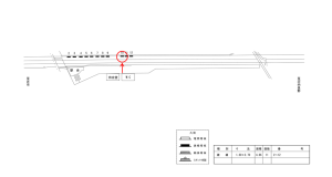 近鉄／富田林西口駅／／№10駅看板・駅広告、位置図