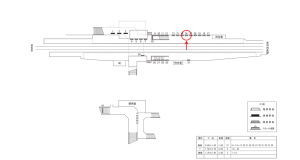 近鉄／喜志駅／／№36駅看板・駅広告、位置図