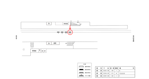 近鉄／川西駅／／№10駅看板・駅広告、位置図