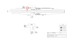 近鉄／喜志駅／／№1駅看板・駅広告、位置図