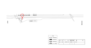 近鉄／富田林西口駅／／№4駅看板・駅広告、位置図