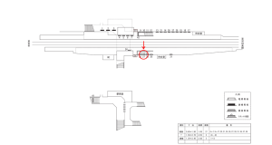 近鉄／喜志駅／／№27駅看板・駅広告、位置図