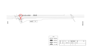 近鉄／富田林西口駅／／№3駅看板・駅広告、位置図