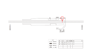 近鉄／磐城駅／／№3駅看板・駅広告、位置図