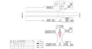 近鉄／橿原神宮西口駅／／№1駅看板・駅広告、位置図