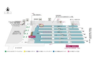 近鉄／大阪阿部野橋駅／あべの橋ビッグボード、位置図