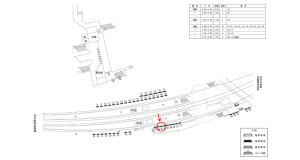 近鉄／古市駅／／№65駅看板・駅広告、位置図