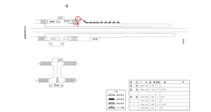 近鉄／高鷲駅／／№4駅看板・駅広告、位置図