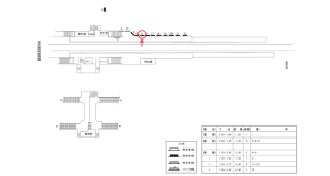 近鉄／高鷲駅／／№8駅看板・駅広告、位置図