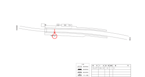 近鉄／越部駅／／№1駅看板・駅広告、位置図