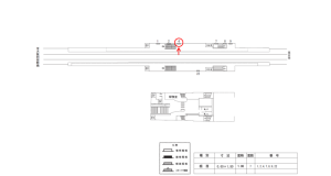 近鉄／北田辺駅／／№4駅看板・駅広告、位置図