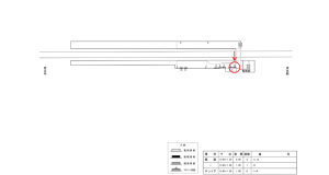 近鉄／一分駅／／№15駅看板・駅広告、位置図