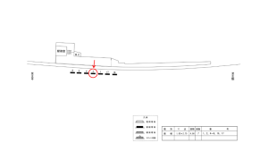 近鉄／勢野北口駅／／№2駅看板・駅広告、位置図