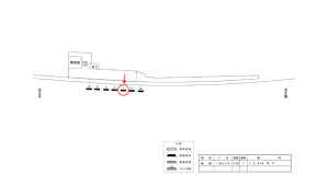 近鉄／勢野北口駅／／№1駅看板・駅広告、位置図