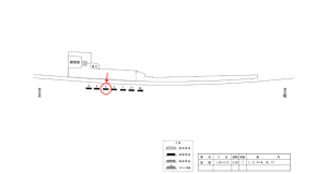 近鉄／勢野北口駅／／№4駅看板・駅広告、位置図