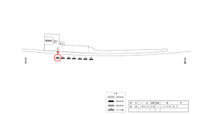 近鉄／勢野北口駅／／№6駅看板・駅広告、位置図