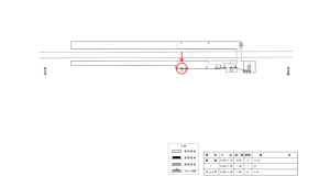 近鉄／一分駅／／№12駅看板・駅広告、位置図