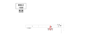 南海／東松江駅／／№2103駅看板・駅広告、位置図