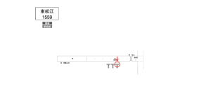 南海／東松江駅／／№2104駅看板・駅広告、位置図