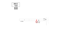 南海／東松江駅／／№2102駅看板・駅広告、位置図