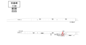 南海／羽倉崎駅／／№4309駅看板・駅広告、位置図