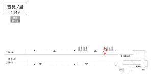 南海／吉見ノ里駅／／№3109駅看板・駅広告、位置図
