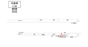 南海／羽倉崎駅／／№4307駅看板・駅広告、位置図