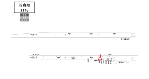 南海／羽倉崎駅／／№4306駅看板・駅広告、位置図