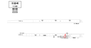 南海／羽倉崎駅／／№4308駅看板・駅広告、位置図