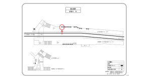 阪急　豊津駅／／№4駅看板・駅広告、位置図