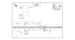 阪急　山田駅／／№3駅看板・駅広告、位置図