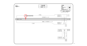 阪急　下新庄駅／／№2駅看板・駅広告、位置図