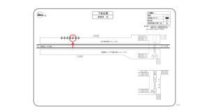 阪急　下新庄駅／／№6駅看板・駅広告、位置図