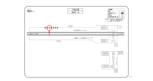 阪急　下新庄駅／／№004駅看板・駅広告、位置図