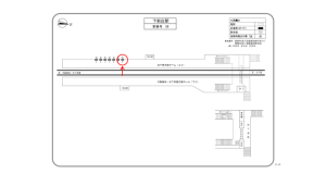 阪急　下新庄駅／／№8駅看板・駅広告、位置図