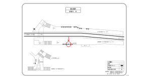 阪急　豊津駅／／№103駅看板・駅広告、位置図