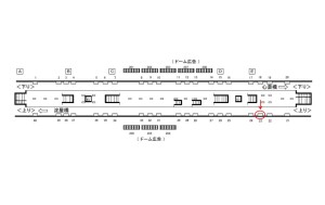 Osaka／Metro（大阪メトロ）　本町駅／御堂筋線№1-023№023、位置図