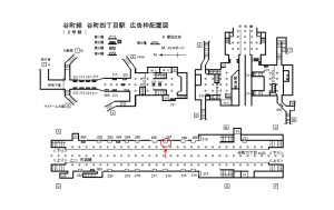 Osaka／Metro（大阪メトロ）　谷町四丁目駅／谷町線№1‐207№207、位置図