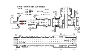 Osaka／Metro（大阪メトロ）　谷町四丁目駅／谷町線№2-218№218、位置図